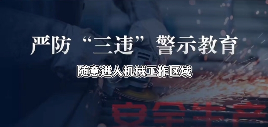 《严防“三违”》事故警示教育片（第三期）：严防“三违”之随意进入机械工作区域